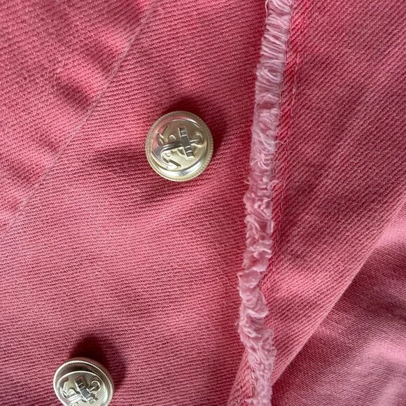 L'AGENCE Pink Frayed Blazer - Picture 3 of 5